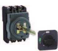 Circuit breaker locking capability in the OFF position by 1 to 3 padlocks, with a shackle diameter 5 to 8 mm (not supplied) Installation The front cover of the circuit breaker can be removed and