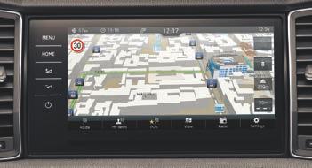 * * Visit our website for usage terms and compatibility information for SmartLink+. COLUMBUS The Columbus 3D navigation system features comfortable touch control on an 9.