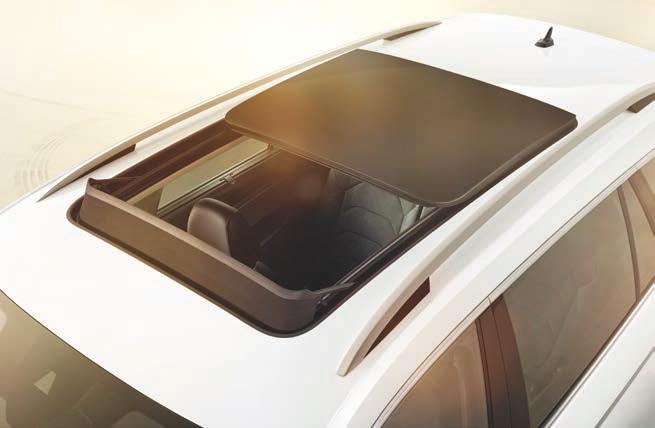 15 14 PANORAMIC SUNROOF The KODIAQ opens up new vistas with the electrically-adjustable panoramic