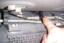 When cutting fuel line make sure to blow out line to keep debris from moving forward. A.