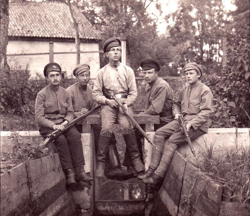 Soldier of Cesis company Žanis Kuplēns with a