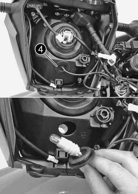 ELECTRICAL SYSTEM 126 Pull the parking light carefully out of the holder. Remove the bulb. Position a new light bulb in the holder.