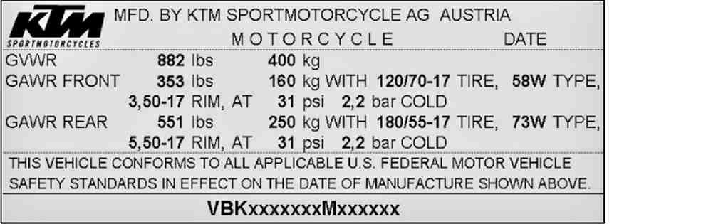 IMPORTANT INFORMATION 17 Type label, USA 600963-01 Notes/warnings Pay close attention to the notes/warnings.