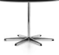 comes with a 4 star base with a satin polished aluminium foot and a chromed steel pedestal A902 A922 A931 BAR TABLES - SUPER-CIRCULAR (HEIGHT 425") W ALU EDGE: W ALU EDGE: BLACK,
