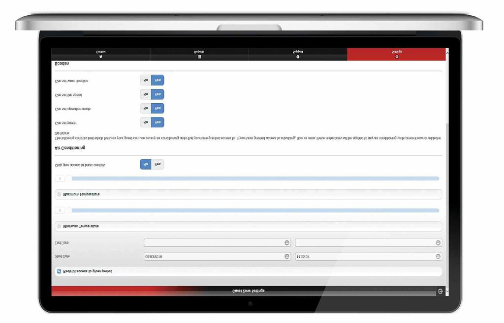 6 Monitoring Equipment Software - MELCloud The primary user has the ability to restrict the parameters of guest access if they wish.