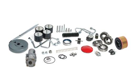 repair kit Shock absorber kit Pulley Forward and reverse piston repair kit Hydraulic hose (x4) Clutch (for hatz models only) Yearly service kit LP Range Hydraulic