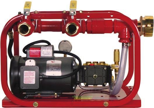 VOLUME at HIGH PRESSURE, eliminating the elements that may cause wild lines. The FH-series hose testers, meet or exceed test standards set forth by the NFPA 1962.