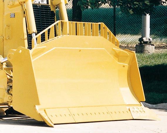 Work Tool Attachments The D8R can be tailored to fit a variety of applications with many attachment options. 1 2 1 Bulldozers. The 8SU blade, rated at 8.7 m 3 (11.4 yd 3 ), and the 8U blade at 11.