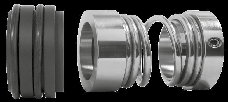 Parallel Spring PS8 Characteristics Unbalanced Mechanical Seal. Independent on direction of rotation.