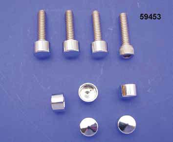 Chrome Hardware Chrome Caps Snap on knurled allen screw for ease of installation. Packs of 100.