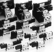5 Port Pilot Operated Solenoid Valve Metal Seal Series VZS Series Variations Plug-in Type Base Mounted Type (With sub-plate) Non Plug-in Type Base Mounted Type (With sub-plate) Series Sonic