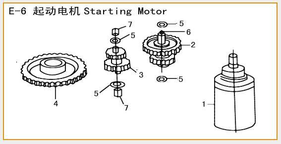 ML125-5 / ML125-7 Engine Parts 156FMI-2 1566-1 Motor Assy Starting 1566-2 Dual-Gear Comp.? 1566-3 Dual-Gear Comp.