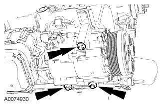 Disconnect the crankshaft position (CKP) sensor electrical connector and harness retainer. 25.