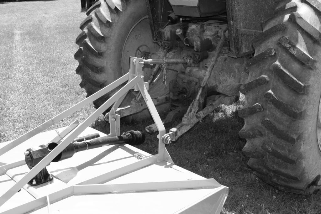 PREPARATION SELECTING TRACTOR PTO SPEED IMPORTANT: Never operate a cutter equipped for 540 rpm PTO drive with a tractor equipped to 1000 rpm PTO. Always run tractor at rated PTO speed.