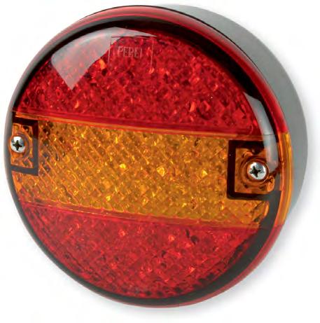 /4V Square 4 Function Rear Combination Lamp Stop, Direction Indicator, Tail and Number Plate