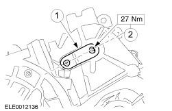 Install and rotate the manual valve detent lever assembly to the NEUTRAL position. 1. Low 1 2. Low 2 3. Drive 4.
