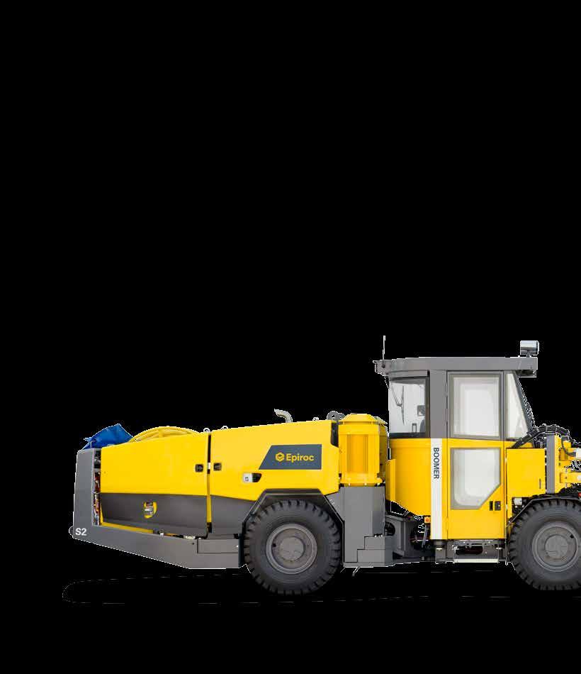 Robust performace in a small package The Boomer S2 is our smallest mining and tunneling rig with intelligent control, now tougher and smarter than ever.
