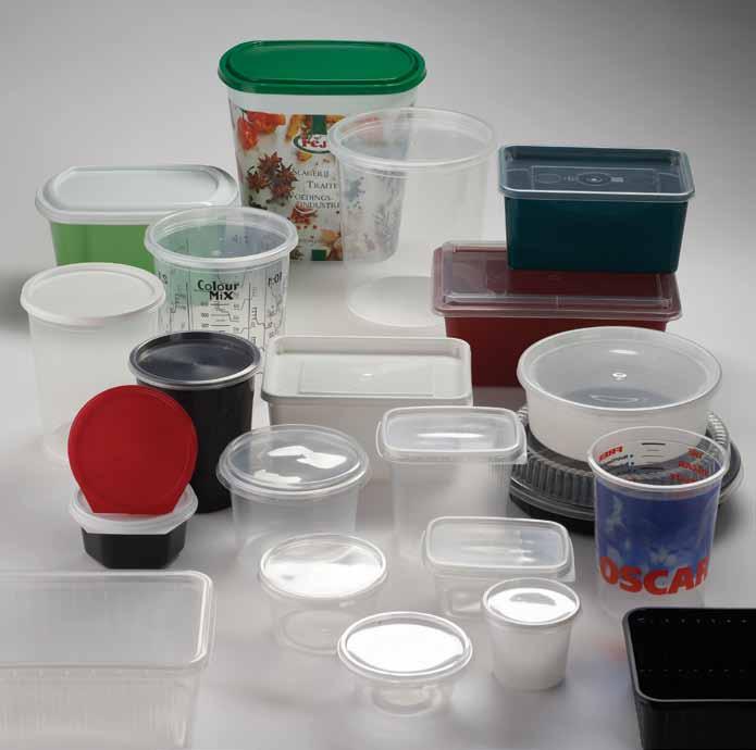 Containers and trays with lid Decapac offers you an extensive programme of containers and trays with a good lid fit.