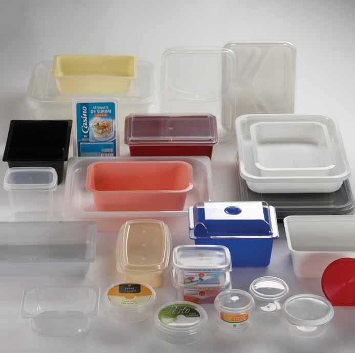 Sealable containers and trays Large programme of rigid sealable containers and trays.