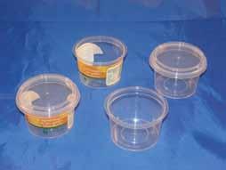 Sealable containers and trays DECA-RO.052-25 25 Ø 52 X 27 PP DECA-RO.052-50 50 Ø 52 X 46 PP DECA-RO.052-D - lid thermoformed PETG DECA-RO.