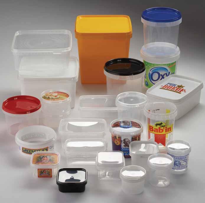 The DECA-TP line offers an extensive choice of containers with safety closure in different sizes, shapes and colours: