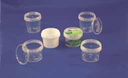 TP ROUND CONTAINERS With tamper evident closure DECA-TP48-30 30 Ø 48 x 31 PP DECA-TP48-50 50 Ø 48 x 50 PP
