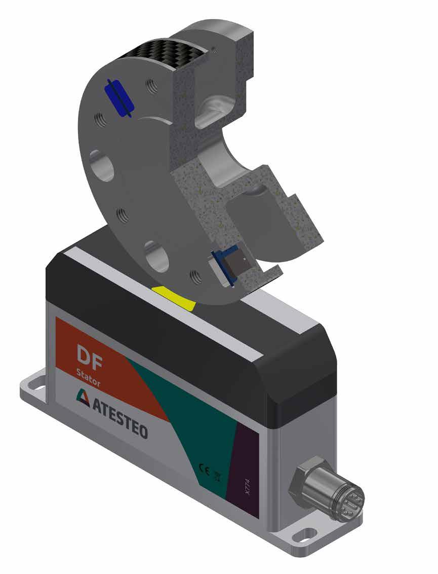 Torque and acceleration Based on the multi-channel capability of the innovative ATESTEO sensor series, torque and tangential acceleration can be measured simultaneously.