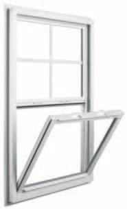 They come with simple tilting sash system, allowing homeowners to tilt in bottom sash for safe cleaning of exterior glass.