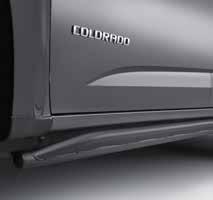 SOFT ROLL-UP TONNEAU COVER WITH EMBOSSED BOWTIE LOGO In Black for Colorado Crew Cab with Short Bed, P/N 22894983.