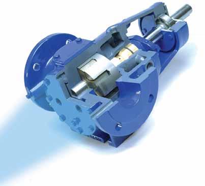 The ROTAN internal gear pump has a standard in-line, opposing connection design.