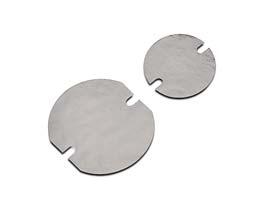 2 mm Material: PBT, white Fixing holes: M3 Hole distance: 25 mm Type: 89721 Ref. No.: 559165 Holder For LUGA Shop Gen. 5 DMS12CC**G Dimensions (ØxH): 50x4.