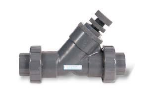 TC Series True Union Ball Check Valves 1/4" TO 3/8" PVC, 1/2" TO 2" PVC, CPVC AND PP AND 2-1/2" TO 6" PVC AND CPVC 1/4" 4" PVC and CPVC PVC, CPVC and PP For Horizontal or Vertical Installation 1/2"