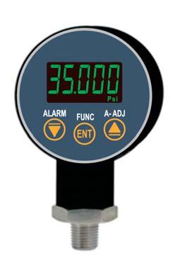 GD Series Digital LED Pressure Alarm IDEAL FOR BASKET STRAINERS & BAG FILTER MONITORING LED Display Changes from Green to Red to Indicate Alarm Condition Highly Accurate ±0.
