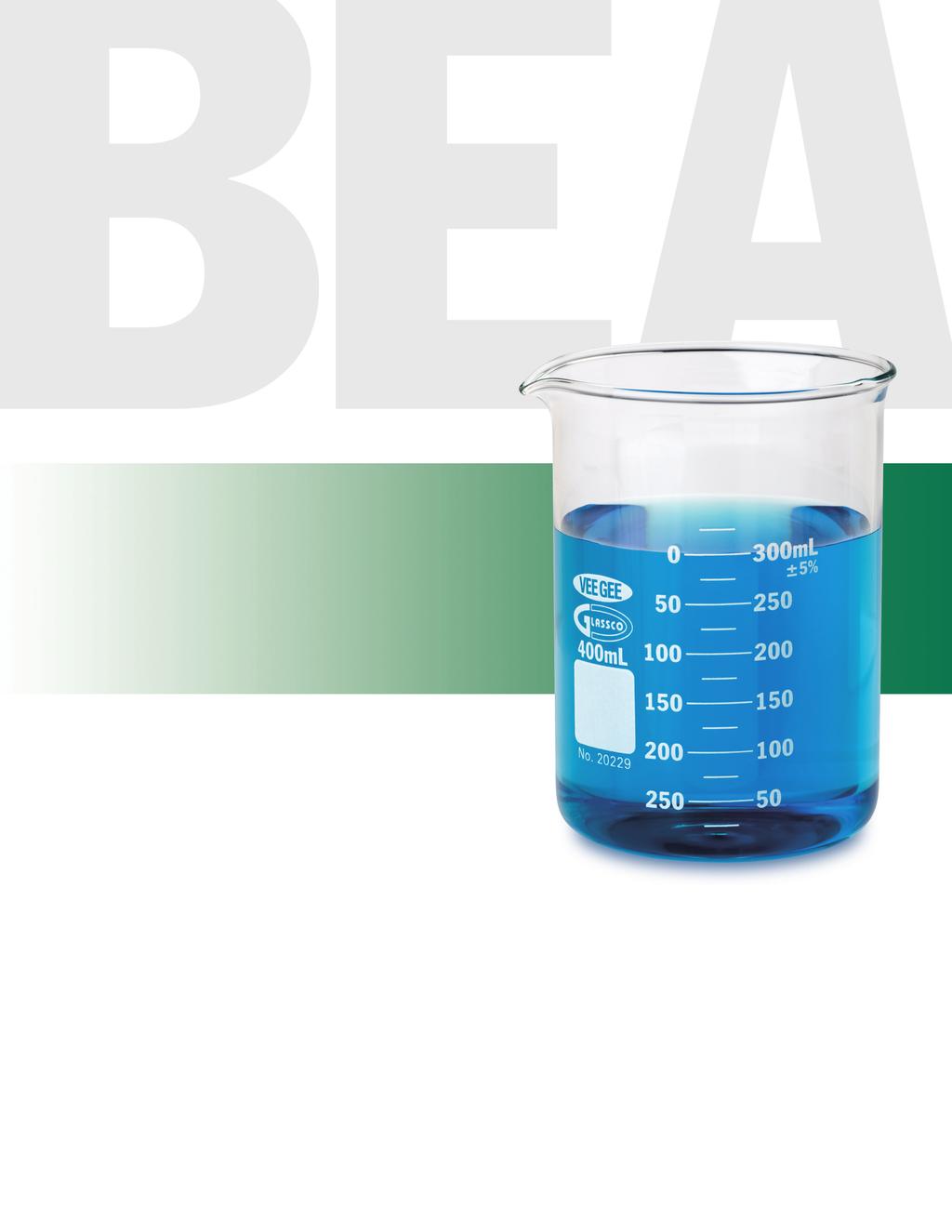 Beakers Griffin, Low-Form, Double Scale, Graduated VEE GEE 09-Series Beakers meet ASTM E-90 Type I for Classification, Design, & Dimensions, and Markings.