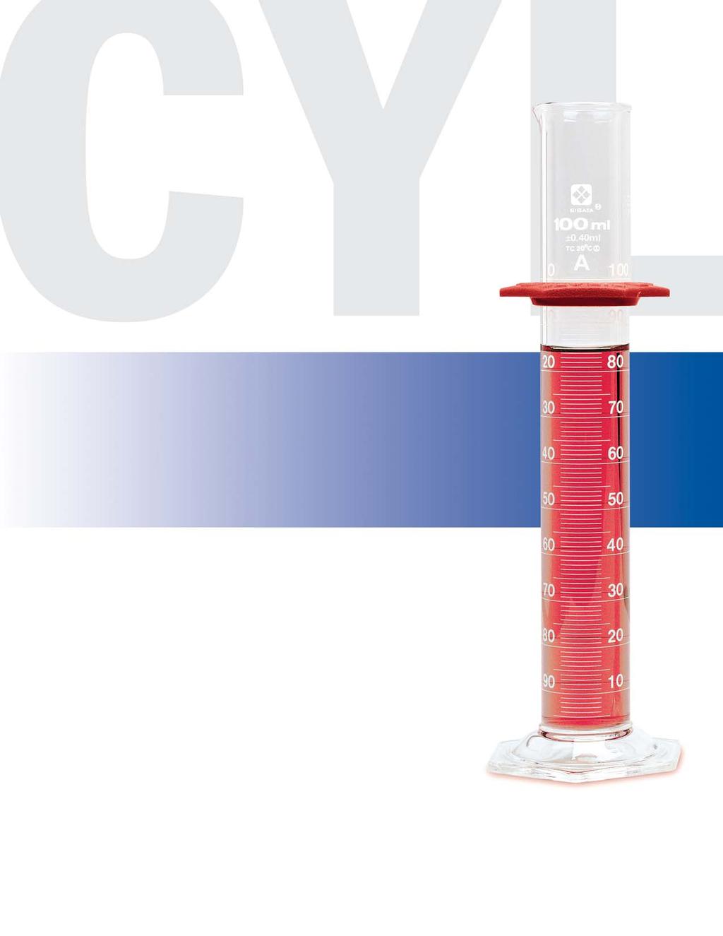 Graduated Cylinders Class A, Double Metric Scale, Graduated, To Contain SIBATA 3A-Series Graduated Cylinders meet ASTM E- Class A, Style I & USP Standards for Volumetric Glassware.