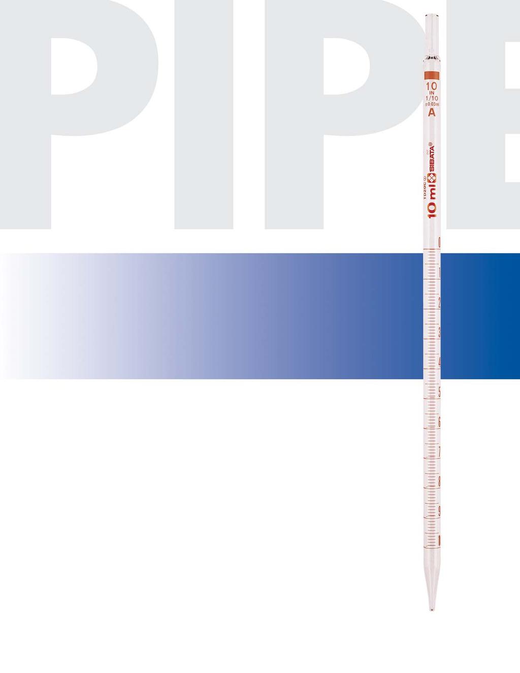 Measuring Pipets Class A, Reusable Glass, Color-Coded, w/ Colored Markings, To Deliver SIBATA 0A-Series Measuring Pipets meet ASTM E-93 Style, Class A & USP Standards for Volumetric Glassware.