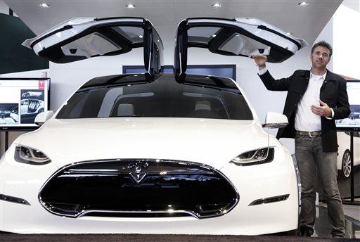 sets a new bar for automotive engineering, with unique The Tesla Model X car is introduced at the company's Tesla's Model X one of the only all-electric