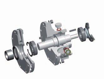 1: Pump Hydraulic (Centrifugal Pump), 41 Sizes Bearing Bracket The combination of these components allows a large operating