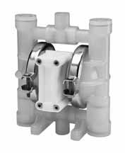 Generally, check valves are located at the top and bottom of each outer chamber or on a common manifold. The two outer chambers are connected by suction and discharge manifolds.