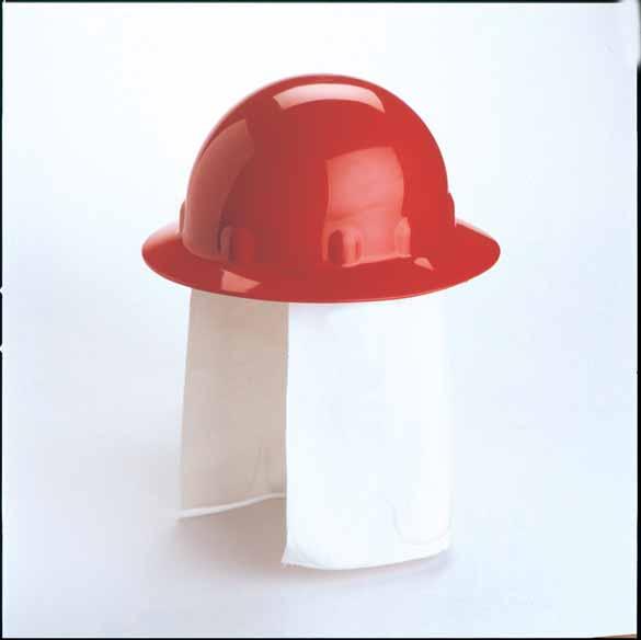 Enhance protection for outdoor workers by shielding their neck, face and ears from the sun.