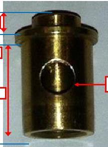 The GO gauge MUST GO through the hole; the NO GO gauge MUST NOT GO through the hole. 4.1 Length of Emulsion Tube Spec: 34.75mm ± 0.30mm 4.2 Length of Nozzle tip to seating face Spec: 26.00mm ± 0.