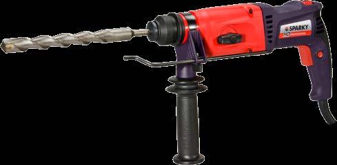 ROTARY HAMMER FOR SDS+ DEVICES BPR 240E / BPR 260E / BPR 280CE / BPR 280PQCE Three mode settings: Drilling, Hammer Drilling and Chiselling Pneumatic high-performance hammer mechanism