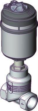 The flow-enhancing valve body made of stainless steel enables high flow values.