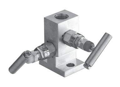 Guage Pressure Manifold Valves - EM50 TWO VALVE MANIFOLD: DIRECT MOUNT The EM50 is a single flanged, static pressure manifold that incorporates a block valve and a vent valve into a single valve
