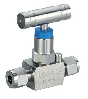 Needle Valve - TBNV Series Square bar stock, hard seat Supplied with twin ferrule tube ends standard in 6 stainless steel. Twin ferrules are optimized to provide sealing and tube gripping functions.