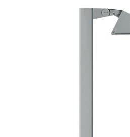 Features 03 P66 K09 Direct ligt luminaire for use wit discarge, alogen lamps and EDs. Pole and wall-mounted installation. Also available in versions complete wit pole (=2500 and 3500 mm).