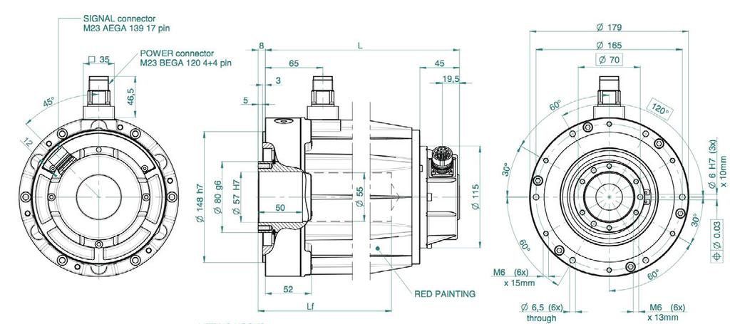 148 DIMENSIONS AND CONFIGURATIONS 148 POWER PACK MALE SHAFT reference drawing 104 MOTOR TYPE L (mm) d (j6) A M P ch 148.30 146 24 50 M8 19 8x7x40 148.60 176 24 50 M8 19 8x7x40 148.