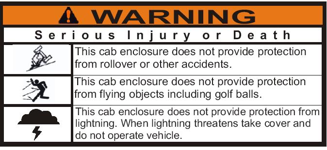 p. 2 of 15 NOTICE Cabs, blades, and general accessories add additional weight to the base vehicle. Deduct the accessory s total weight from the vehicle s rated capacity including driver and passenger.