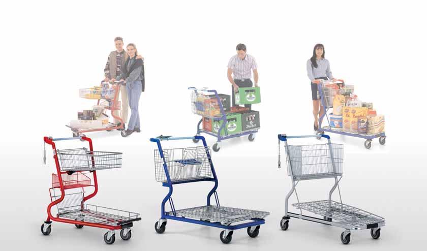 MUC 350 The large platform of the Multi-Cart 50 series is designed for transporting bottle crates and other bulky items.