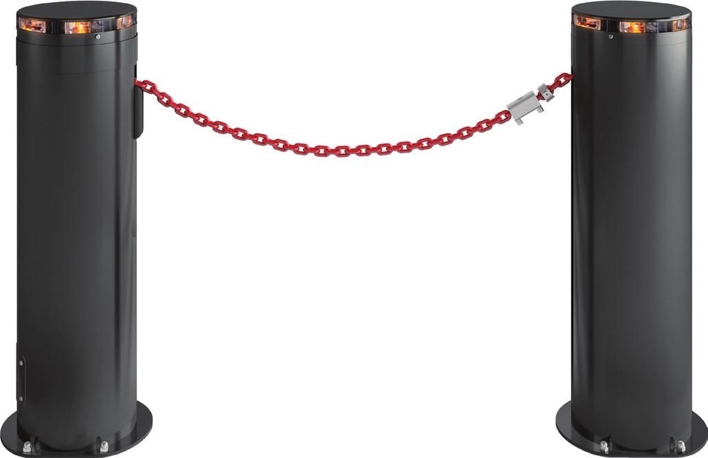 24V CHAIN BARRIER FOR WIDTHS UP TO 16 METRES Twin k TWIN automatic 24v DC chain barrier for intensive use.